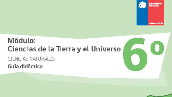 Guía didáctica: Módulo Ciencias de la Tierra y el Universo