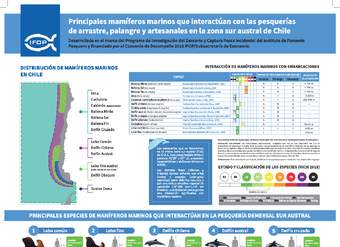 Principales mamíferos marinos que interactúan con las pesquerías de arrastre, palangre y artesanales en la zona sur austral de Chile