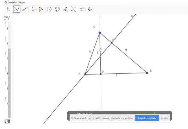 Video Alturas de un triangulo