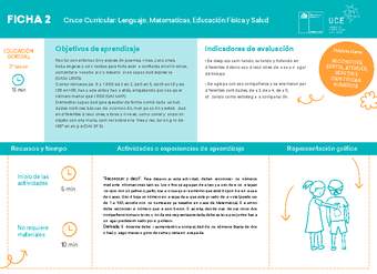 2° básico, Ficha N° 2 Movimiento en 15 minutos