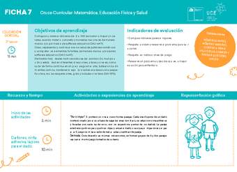 2° básico, Ficha N° 7 Movimiento en 15 minutos