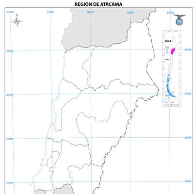 Mapa región de Atacama (mudo)