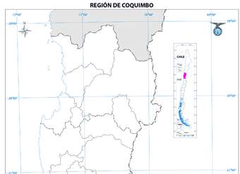 Mapa región de Coquimbo (mudo)