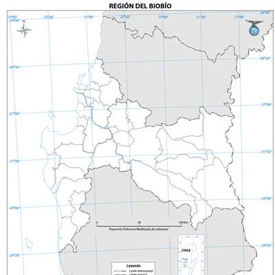 Mapa región de Biobío (mudo)