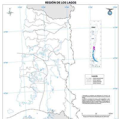 Mapa región de los Lagos (mudo)