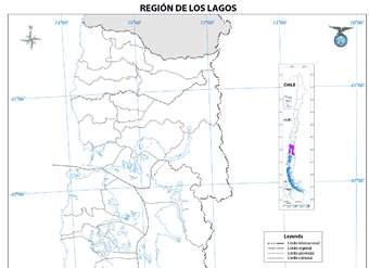 Mapa región de los Lagos (mudo)