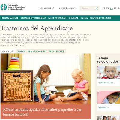 Trastornos del aprendizaje - Enciclopedia Infantes