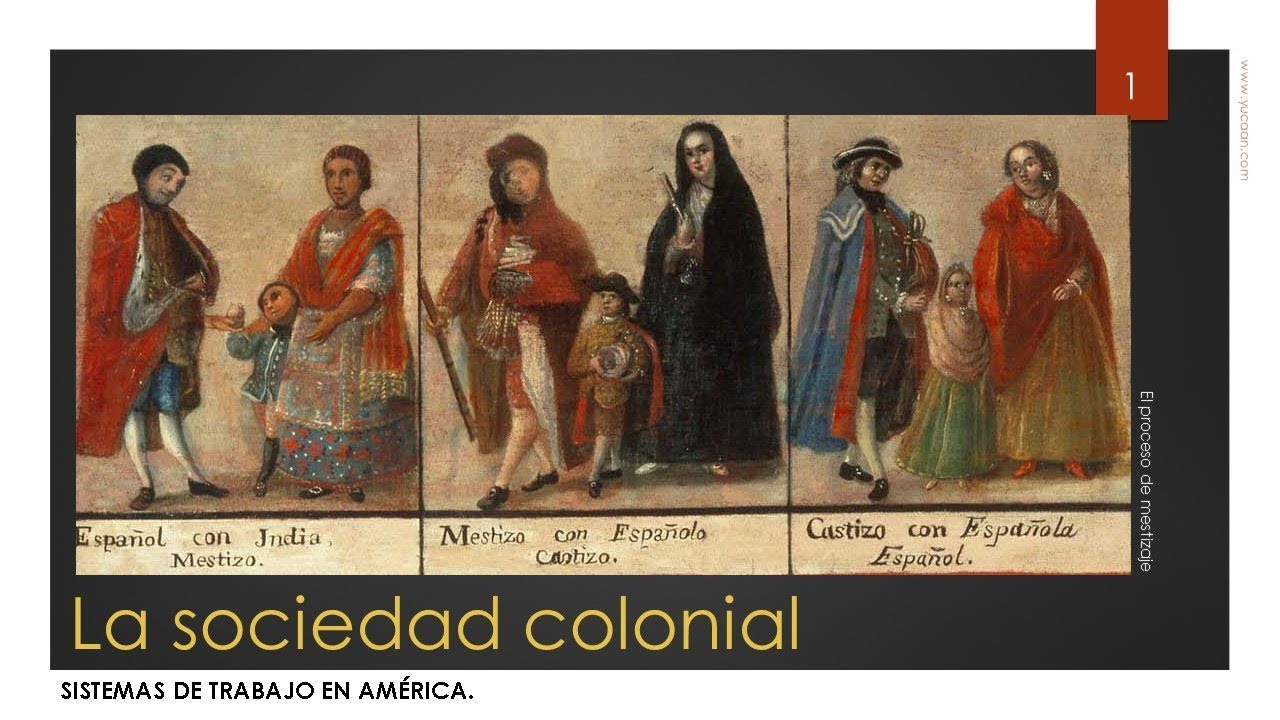 La sociedad colonial