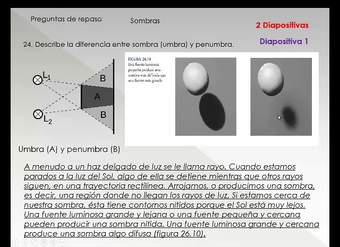 24  Describe la diferencia entre sombra umbra y penumbra