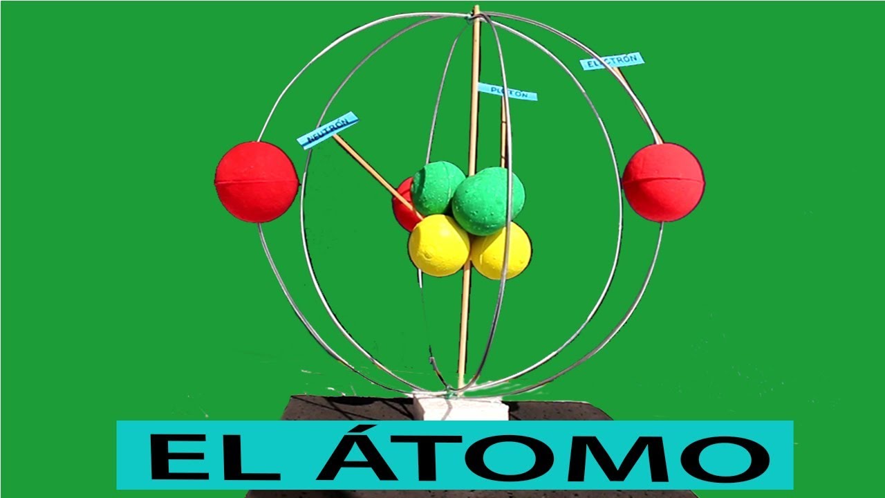 COMO HACER MAQUETA DE ATOMO FÁCIL Y SENCILLO