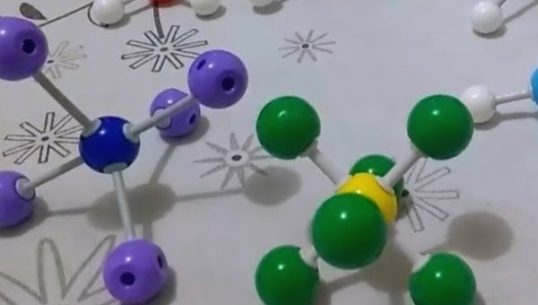 Geometría de moléculas: métódo RPECV con modelos moleculares - VSEPR theory with molecular model kit