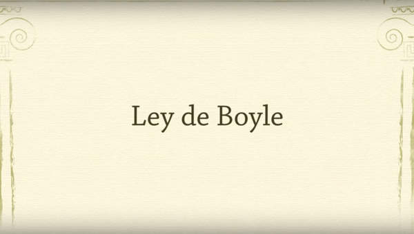 Gases: Ley de Boyle