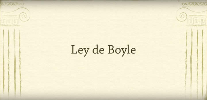 Gases: Ley de Boyle