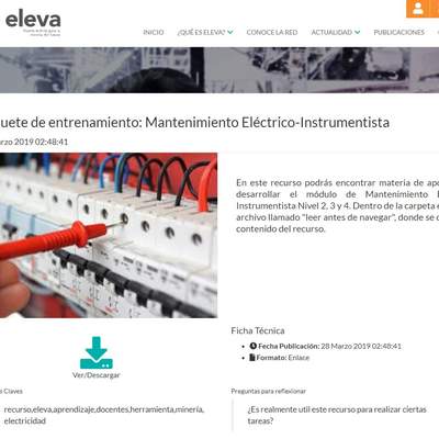 Paquete de entrenamiento: Mantenimiento Eléctrico-Instrumentista