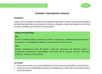 Actividad 1: Aprendiendo a observar