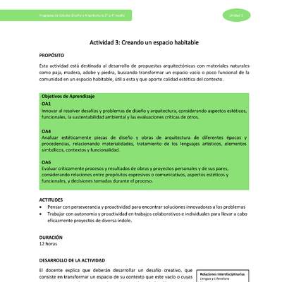 Actividad 3: Creando un espacio habitable