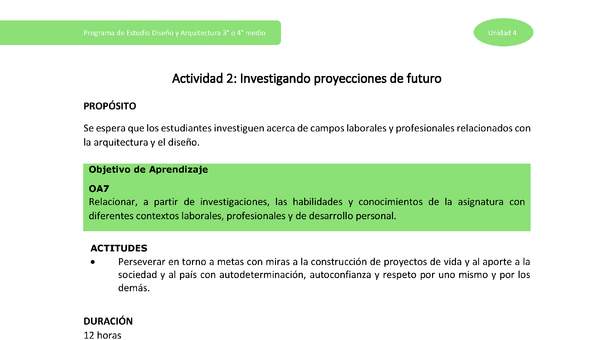 Actividad 2: Investigando proyecciones de futuro