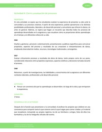 Actividad 4: Cierre y evaluación de procesos