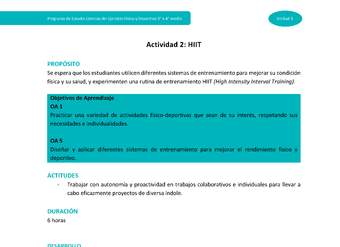 Actividad 2: HIIT