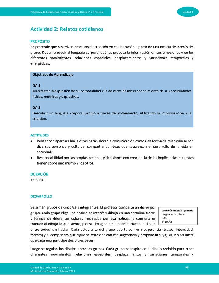 Actividad 2: Relatos cotidianos