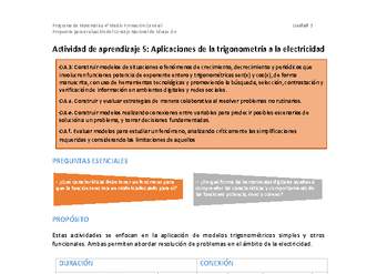 Actividad de aprendizaje 5: Aplicaciones de la trigonometría a la electricidad