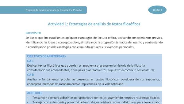 Actividad 1: Estrategias de análisis de textos filosóficos