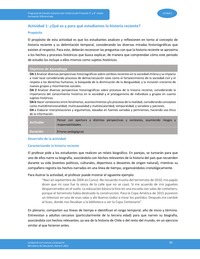 Actividad 1: ¿Qué es y para qué estudiamos la historia reciente?