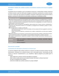 Actividad 4: Análisis de cambios sociales en la historia reciente: desde lo local a lo global