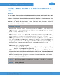 Actividad 1: Mitos y realidades de los desastres socionaturales en Chile