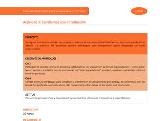 Actividad 1: Escribamos una introducción