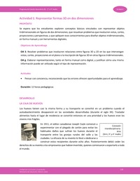 Actividad 1: Representar formas 3D en dos dimensiones