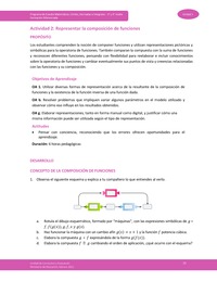 Actividad 2: Representar la composición de funciones