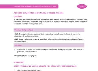 Actividad 3: Aprender sobre Chile a través de datos