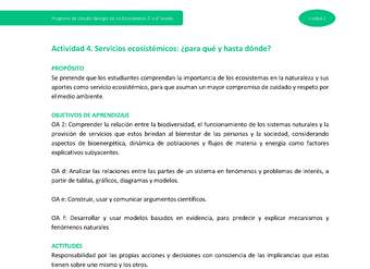 Actividad 4 - Servicios ecosistémicos: ¿para qué y hasta dónde?