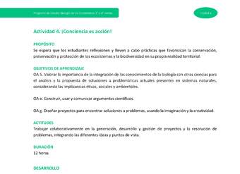 Actividad 4: ¡Conciencia es acción!