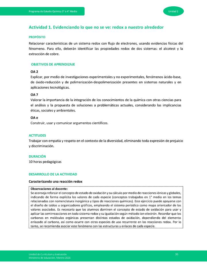 Actividad 1 - Evidenciando lo que no se ve: redox a nuestro alrededor