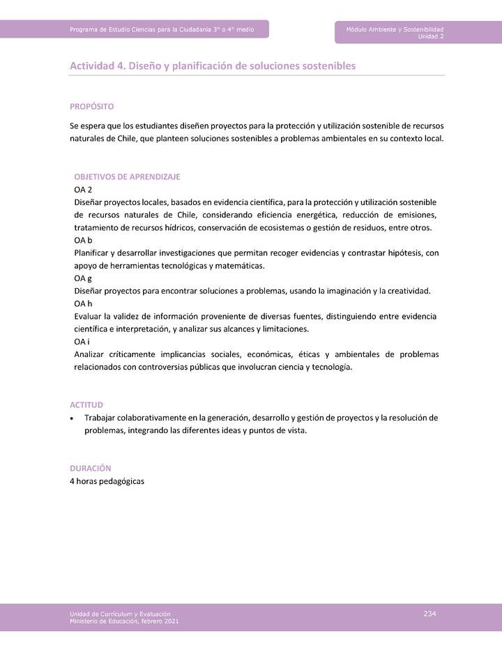 Actividad 4: Diseño y planificación de soluciones sostenibles