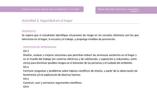 Actividad 3: Seguridad en el hogar