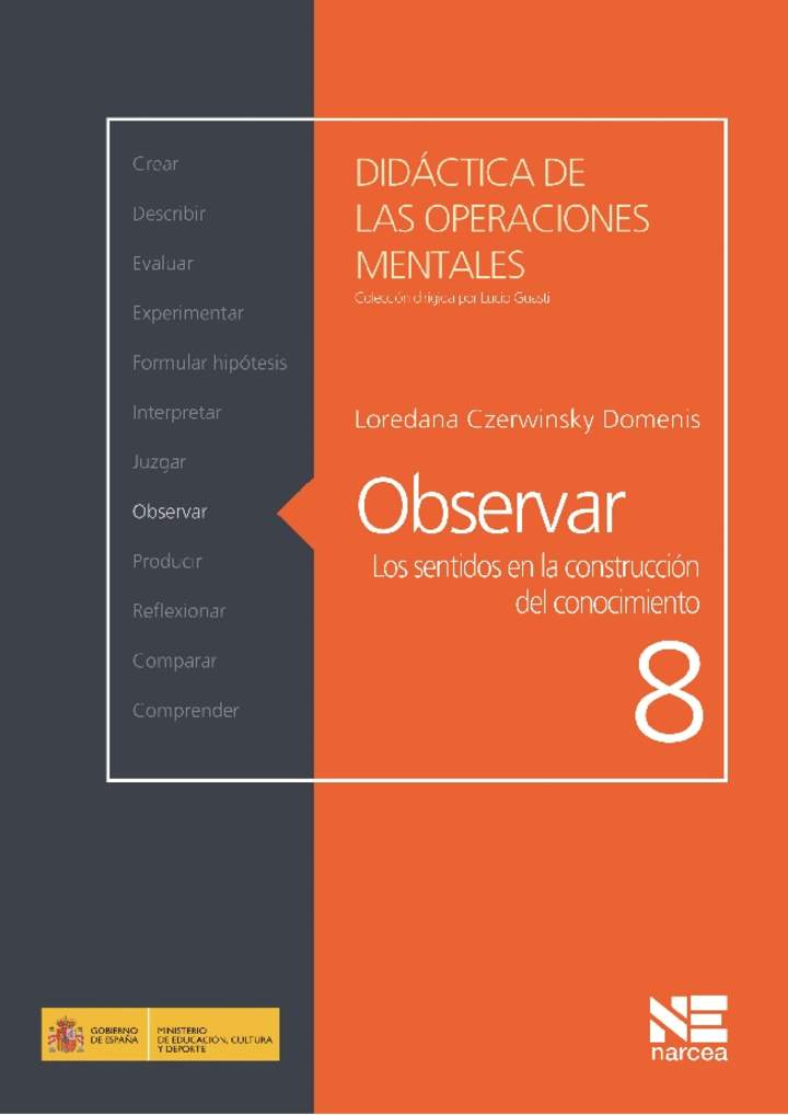 Observar. Los sentidos en la construcción del conocimiento