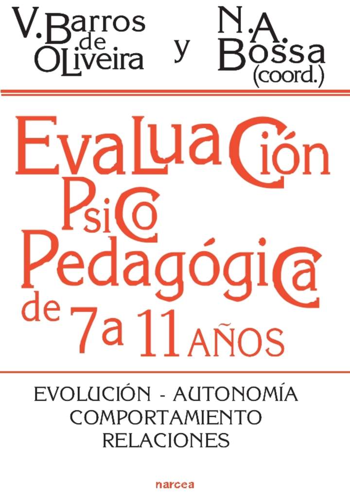 Evaluación psicopedagógica de 7 a 11 años