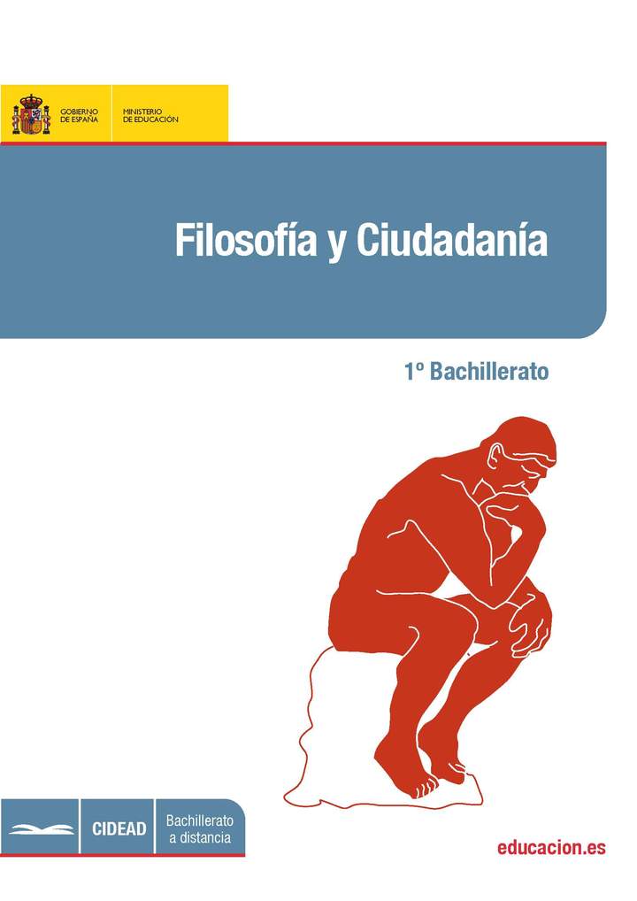 Filosofía y ciudadanía. 1º bachillerato