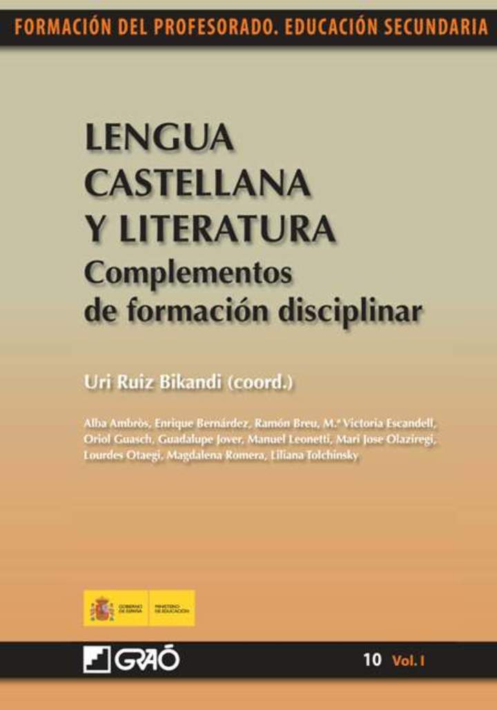 Lengua castellana y literatura. Complementos de formación disciplinar