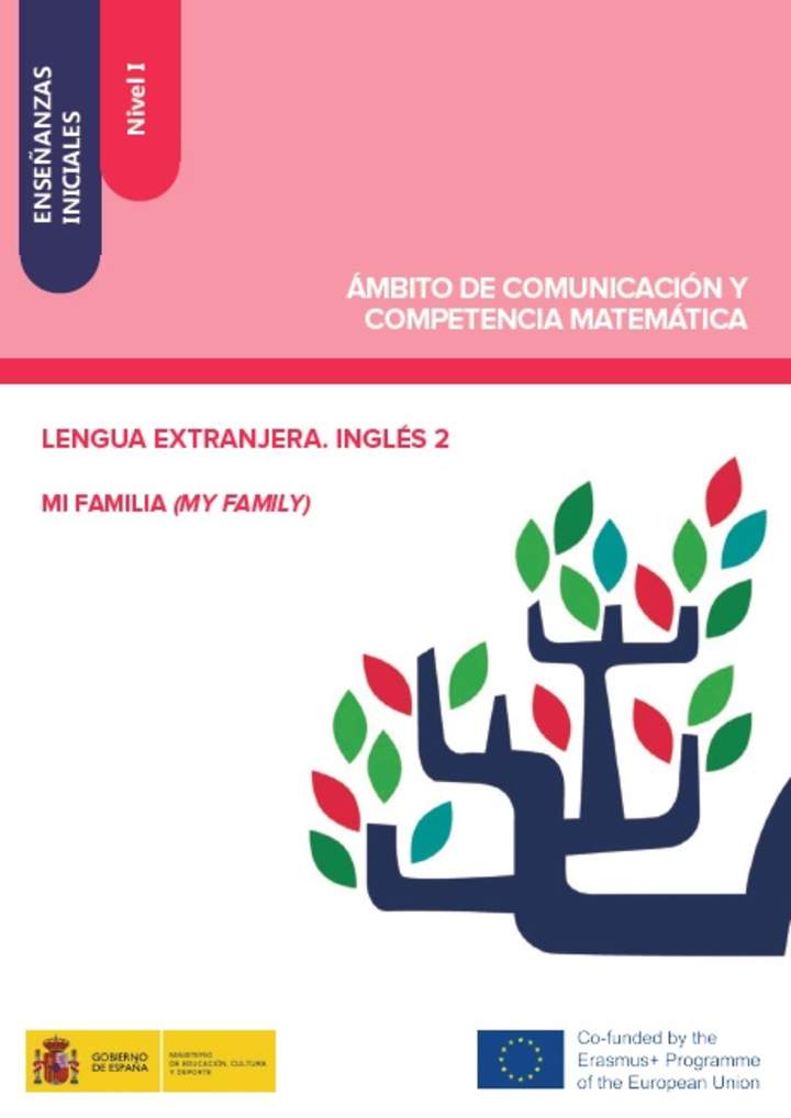 Enseñanzas iniciales. Nivel I. Ámbito de comunicación y competencia matemática. Lengua extranjera. Inglés 2. Mi familia (My family)