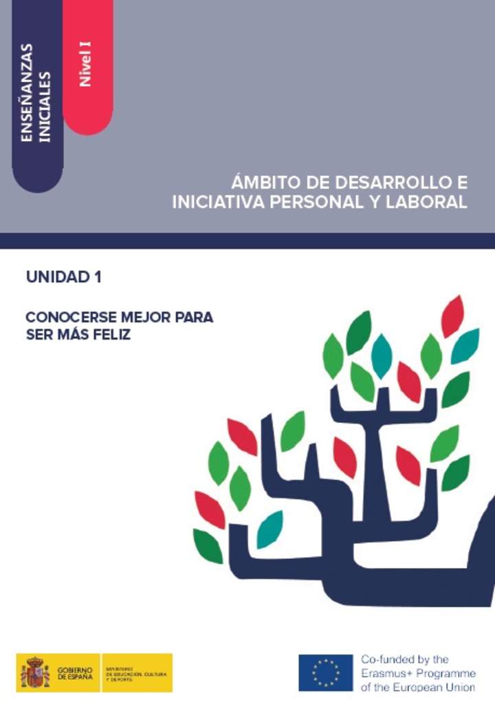 Enseñanzas iniciales. Nivel I. Ámbito de desarrollo e iniciativa personal y laboral. Unidad 1. Conocerse mejor para ser más feliz