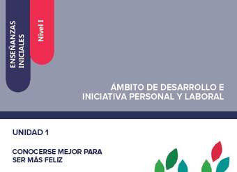 Enseñanzas iniciales. Nivel I. Ámbito de desarrollo e iniciativa personal y laboral. Unidad 1. Conocerse mejor para ser más feliz