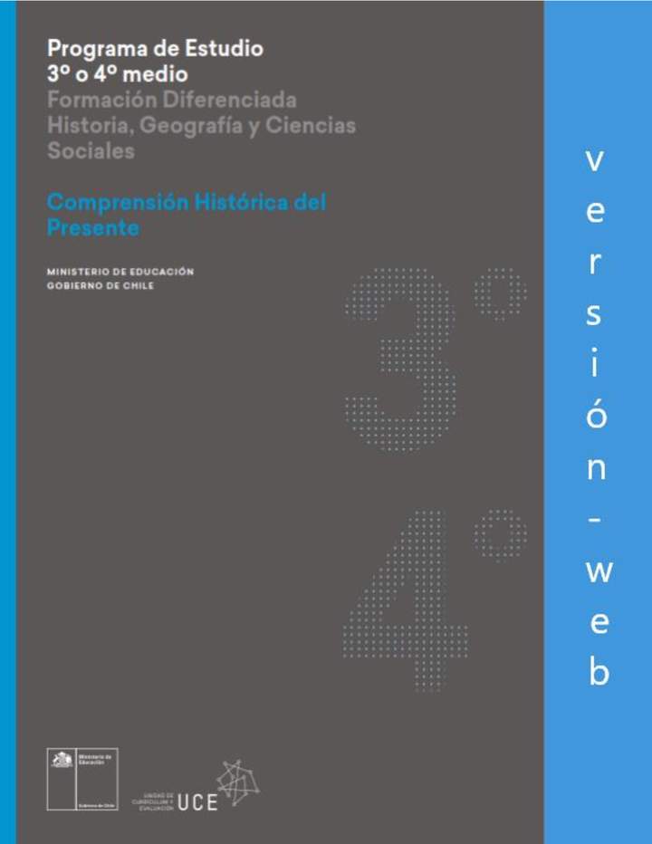 Programa de Comprensión histórica del presente para 3° o 4° medio Diferenciado HC