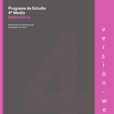 Programa de Estudio MATEMATICA 4° medio