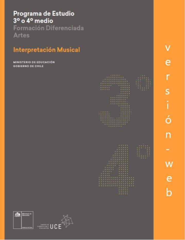 Programa de Interpretación musical para 3° o 4° medio Diferenciado HC