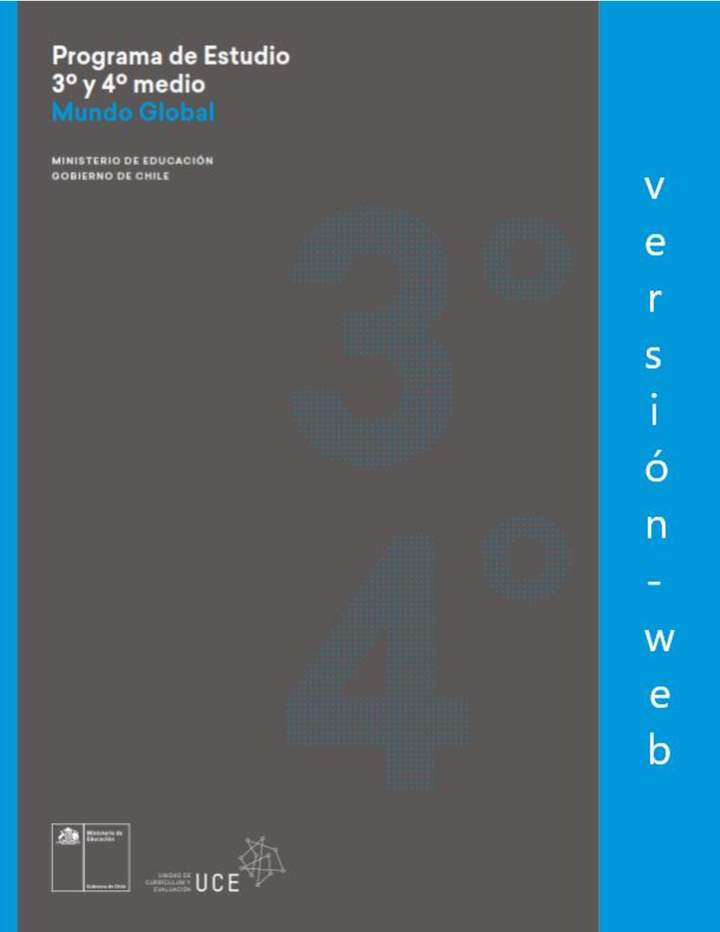 Programa de Mundo global para 3° y 4° medio Plan de formación general electivo