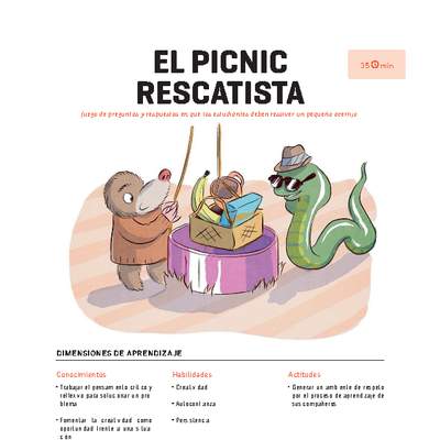 Clase 1. Juego El picnic rescatista